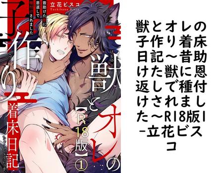 獣とオレの子作り着床日記〜昔助けた獣に恩返しで種付けされました〜R18版1【立花ビスコ】（BL宣言）