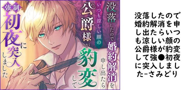 没落したので婚約解消を申し出たらいつも涼しい顔の公爵様が豹変して強●初夜に突入しました【さみどり】（オリジナル同人）